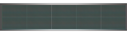Világító LED reklámtábla - videófal, USB (P13 RGB) 32x160 cm