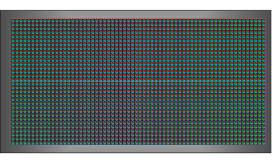 Világító LED reklámtábla - videófal, USB (P13 RGB) 32x64 cm