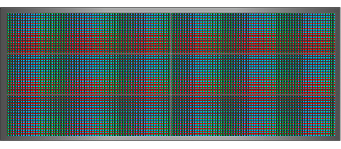 Világító LED reklámtábla - videófal, USB (P13 RGB) 48x128 cm