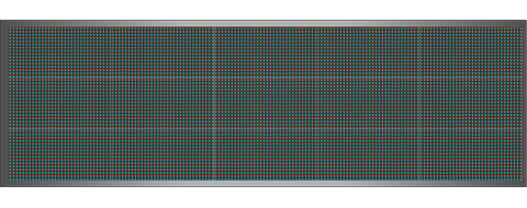 Világító LED reklámtábla - videófal, USB (P13 RGB) 48x160 cm