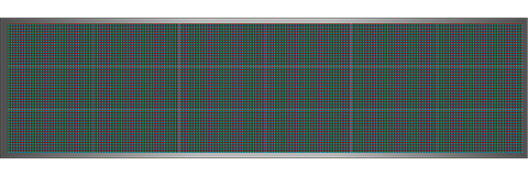 Világító LED reklámtábla - videófal, USB (P13 RGB) 48x192 cm