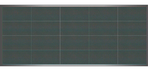 Világító LED reklámtábla - videófal, USB (P13 RGB) 64x160 cm