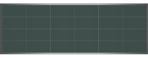 Világító LED reklámtábla - videófal, USB (P13 RGB) 64x192 cm