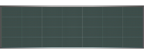 Világító LED reklámtábla - videófal, USB (P13 RGB) 64x224 cm