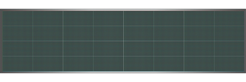 Világító LED reklámtábla - videófal, USB (P13 RGB) 64x256 cm