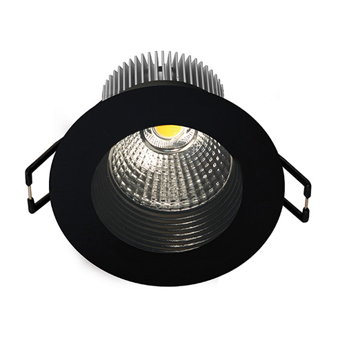 COB LED Spot lámpatest (fekete, fix) 8.5W meleg fény Utolsó!