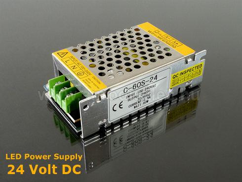 LED tápegység 24 Volt, ipari (60W/2.5A) Slim (vékony)