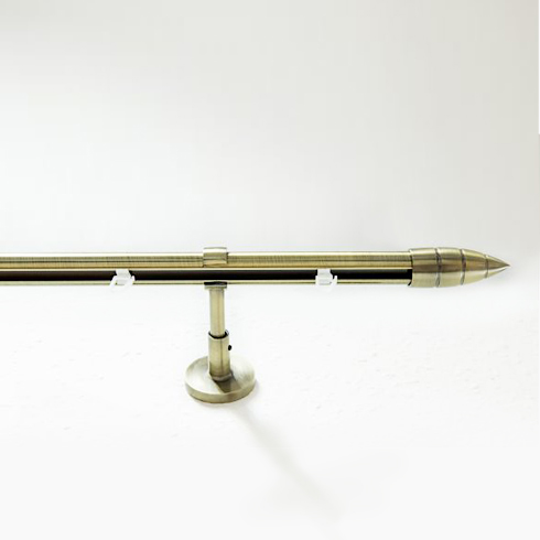 Mallorca New belső csúszású karnis tartozékokkal: réz szín, 1 sor/120 cm