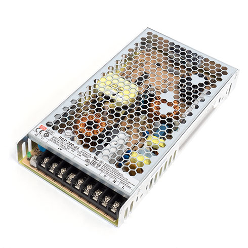LED tápegység 24 Volt - fém házas, ipari (200W/8.3A) 3 év, Mean Well