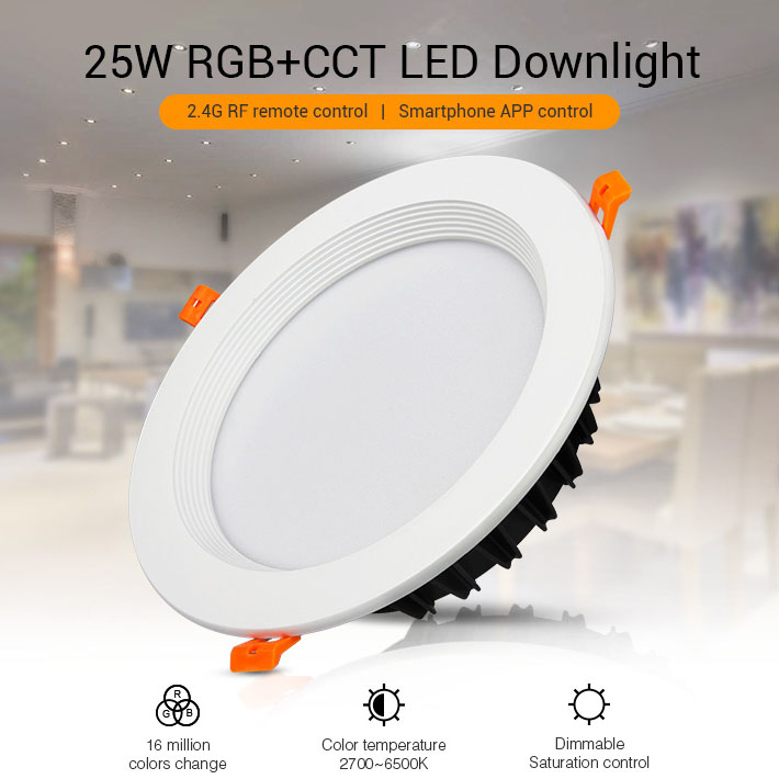 FullColor LED panel (kör alakú) 25W - RGB+CCT, fényerőszabályozható