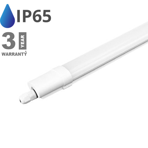 Mennyezeti por és páramentes LED lámpatest S-Type (40W) 120 cm, 4000K (rossz a vezeték bekötése)