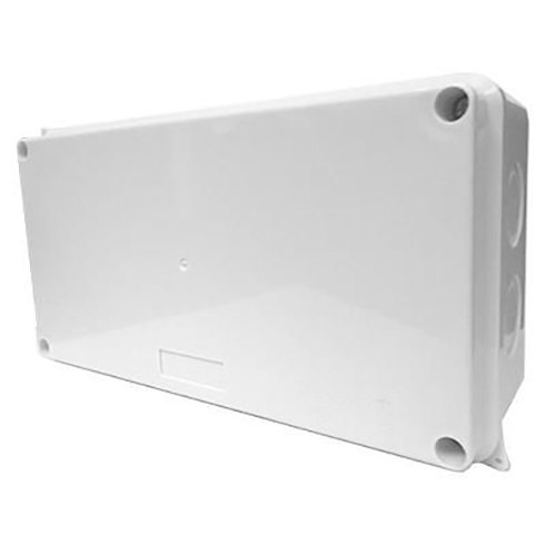 Sima falú kötődoboz csavaros fedéllel (200x100x70 mm) szürke