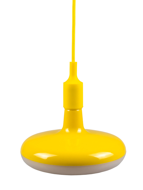 Agumi E27 függeszték sárga + ajándék E27/18W LED lámpa!