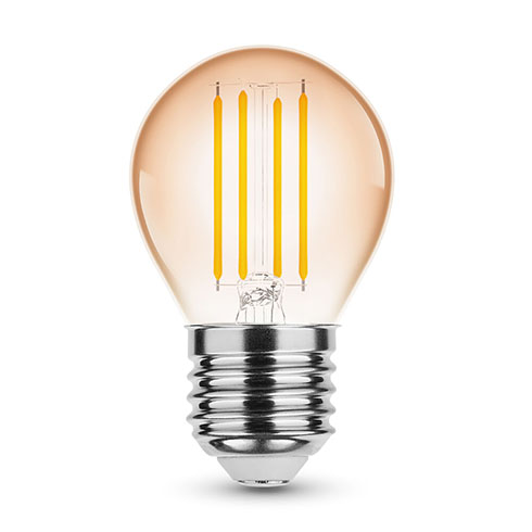 E27 LED izzó Vintage filament (4W/320°) G45 - extra meleg fehér