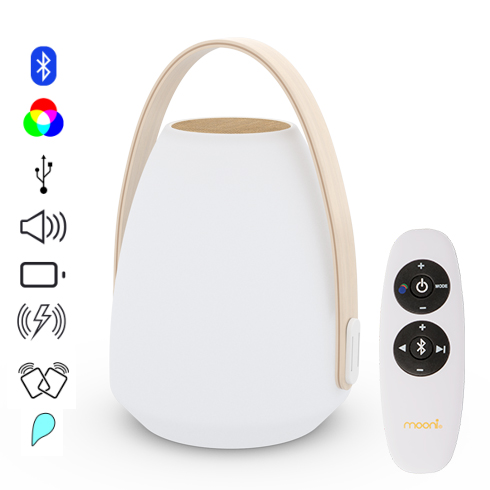 Andale bluetooth hangszórós asztali RGB hangulatvilágítás, távirányítóval