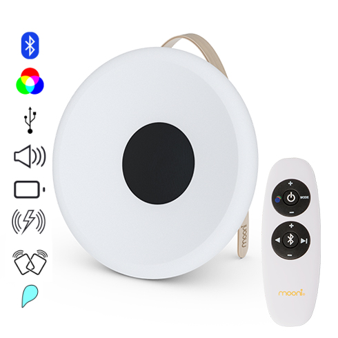 Eclipse bluetooth hangszórós asztali RGB hangulatvilágítás, távirányítóval