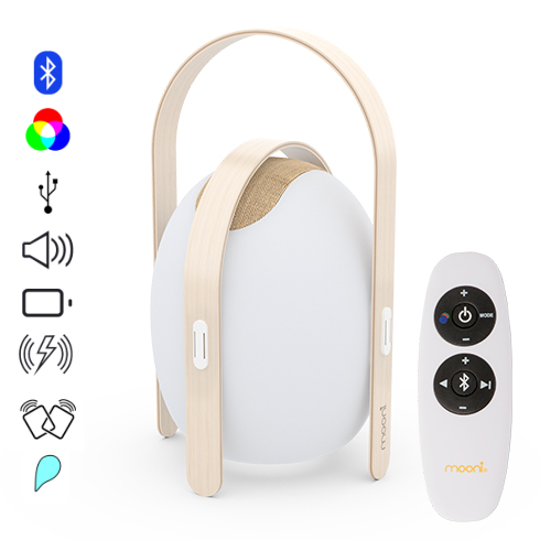 Ovo bluetooth hangszórós asztali RGB hangulatvilágítás, távirányítóval