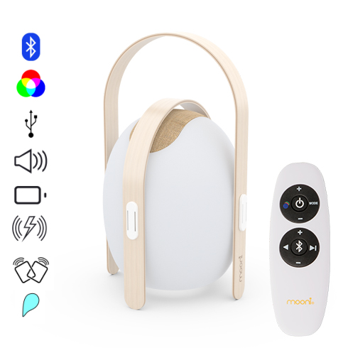Ovo Mini bluetooth hangszórós asztali RGB hangulatvilágítás, távirányítóval
