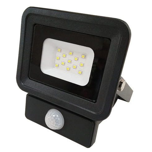 SMD2 Sensor LED reflektor fekete (10W/100°) - Meleg fehér