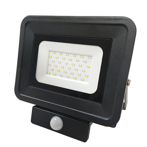 SMD2 Sensor LED reflektor fekete (30W/100°) - Természetes f.