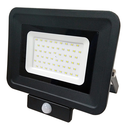 SMD2 Sensor LED reflektor fekete (50W/100°) - Hideg fehér