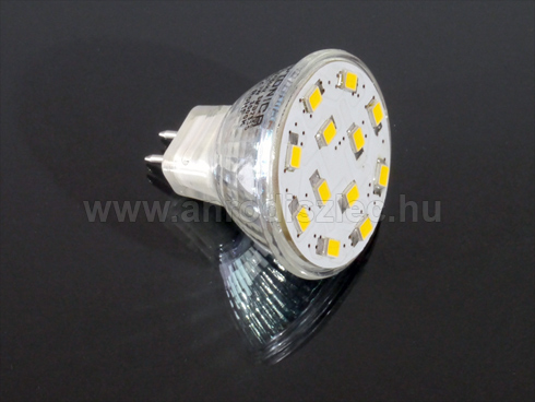 LED lámpa GU53 (COB 2835x12/3W/120°) meleg fehér MR11!