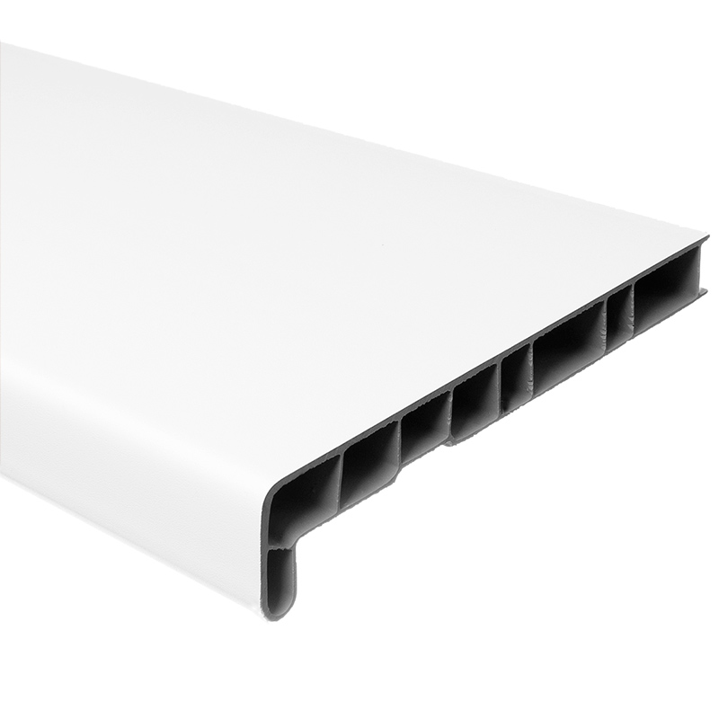 Fehér műanyag ablakpárkány (párkányléc ablakokhoz) beltéri, PVC (154x30x4 cm)