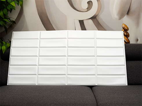 Flexwall PVC falpanel - Metró csempe White Seam (fehér metró csempe hálóban)