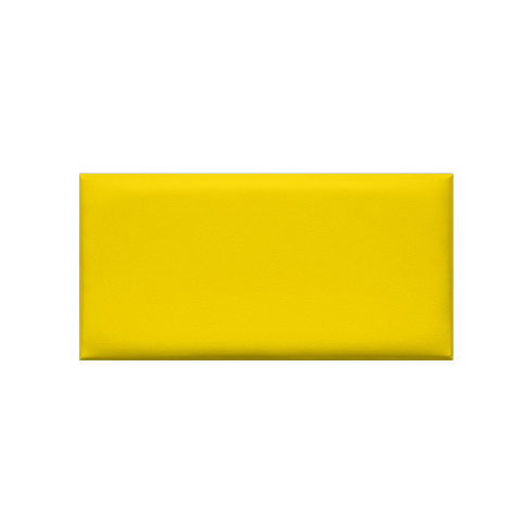 Kerma bőr falpanel, bőrpanel, Arden-111 Citromsárga (12,5x25 cm)