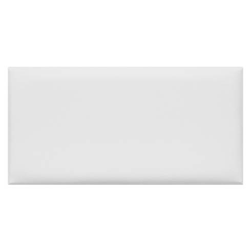 Bőr falpanel, bőrpanel, Melody-001 Hófehér (25x50 cm)