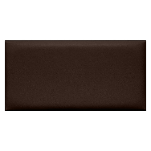 Bőr falpanel, bőrpanel, Melody-345 Sötétbarna (25x50 cm)