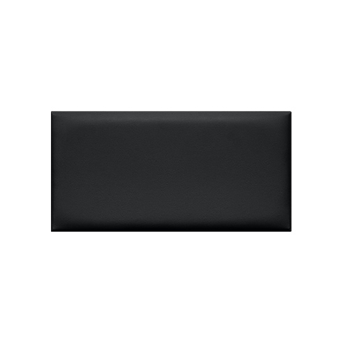 Bőr falpanel, bőrpanel, Melody-901 Fekete (12,5x25 cm)