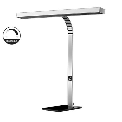 Amelia asztali LED lámpa (10W/750Lumen) ezüst, dimmelhető, természetes fehér