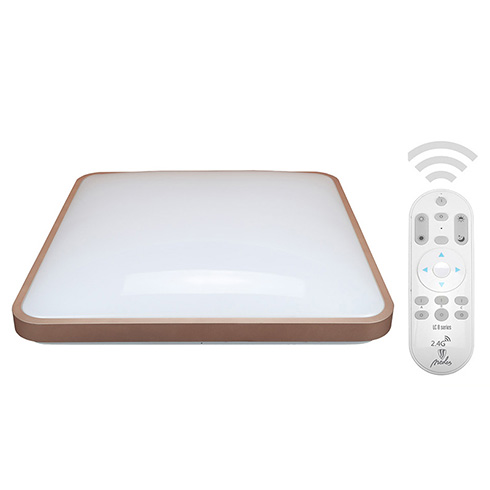 Távirányítós mennyezeti LED lámpa konyhába, nappaliba LC8 (50W) arany Színhőm+fényerő állítás!