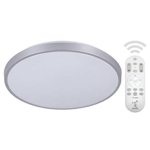 Távirányítós mennyezeti LED lámpa konyhába, nappaliba LC8 (50W) ezüst, Színhőm.+fényerő állítás!