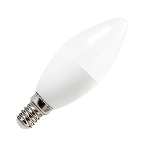 E14 LED lámpa (8W/230°) gyertya - természetes fehér