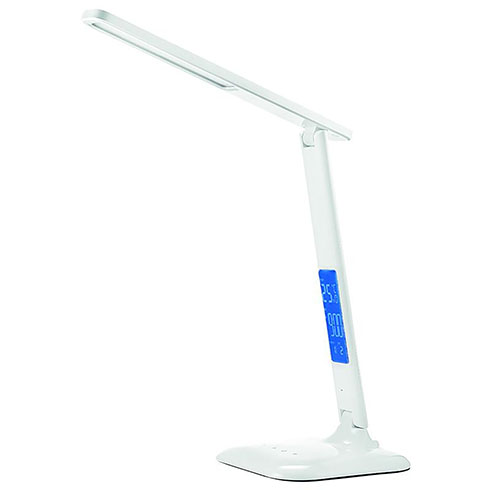 Naomi asztali LED lámpa (7W/350Lumen) fehér, dimmelhető, digitális kijelző, állítható színhőmérséklet