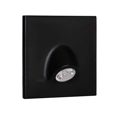 Oldalfali dekor LED lámpa Mefis, természetes fehér (12V/0.7W) fekete