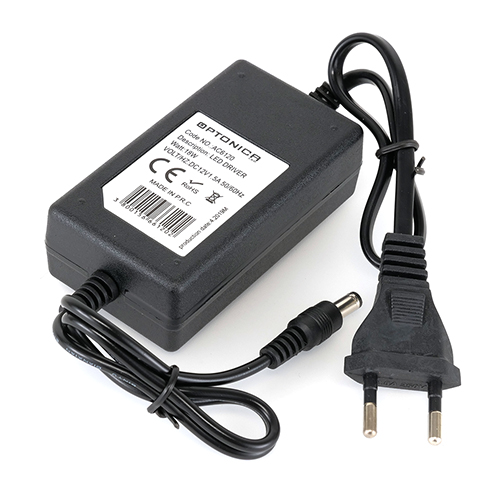 LED Adapter 12 Volt, dugvillás tápegység LED szalaghoz (18W/1.5A) OP
