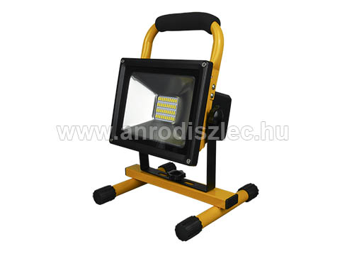 Akkus LED reflektor, munkalámpa (20W/120°) Semleges fehér