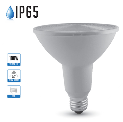 LED lámpa E27 (15W/30°) PAR 38 - hideg fehér IP65