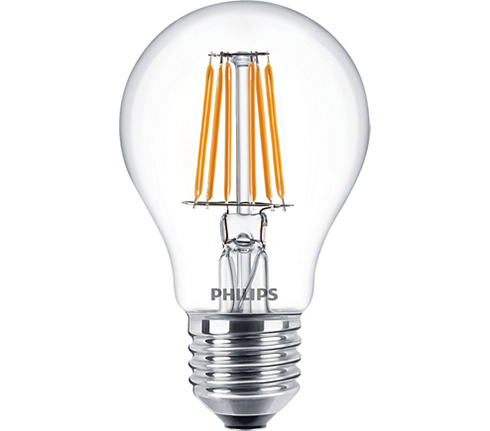 E27 LED izzó Retro filament (6W/300°) Körte - meleg fehér