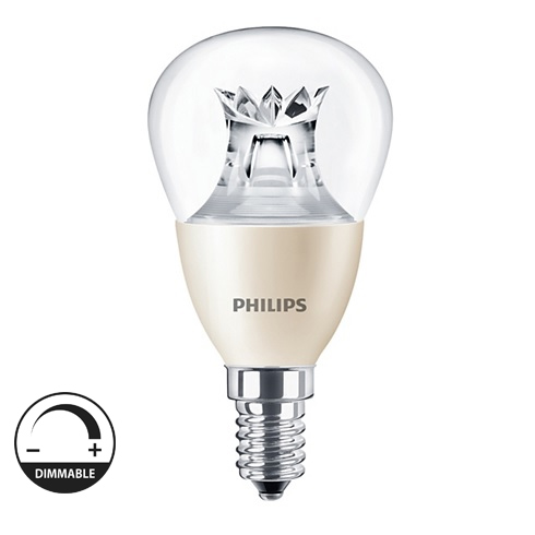 E14 LED lámpa (4W/200°) Kisgömb átlátszó - meleg fehér, dimmelhető Utolsó darabok
