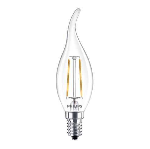 E14 LED izzó Retro filament (2.3W/300°) Gyertya láng - meleg fehér