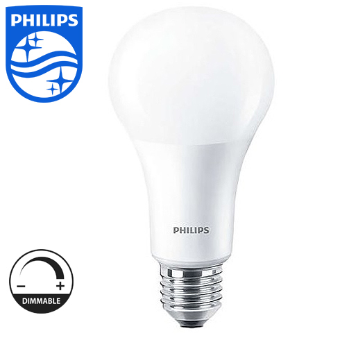 E27 LED lámpa (15W/200°) Körte - meleg fehér, dimmelhető (2700K)