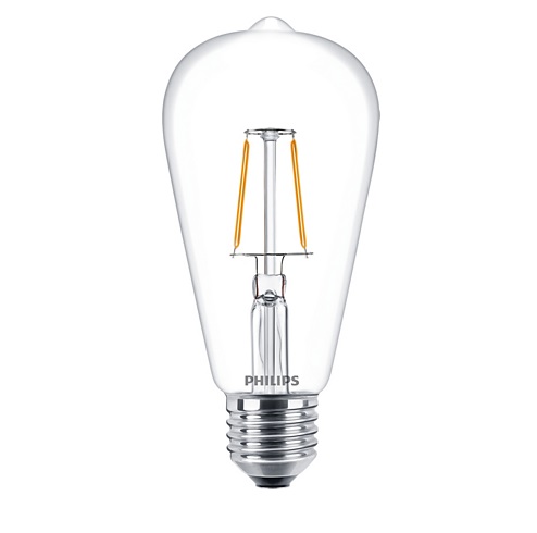 LED lámpa E27 Filament (2.3W/300°) Körte - meleg fehér