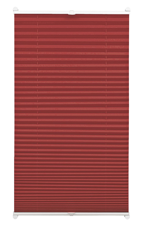 Árnyékoló pliszé (harmónikaroló) - Vörös, ablakra: 70x130 cm