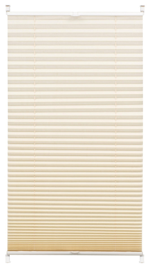 Árnyékoló pliszé (harmónikaroló) - Elefántcsont, ablakra: 50x130 cm