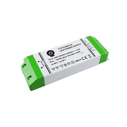 LED tápegység 12 Volt - műanyag házas, ipari (180W/15A)