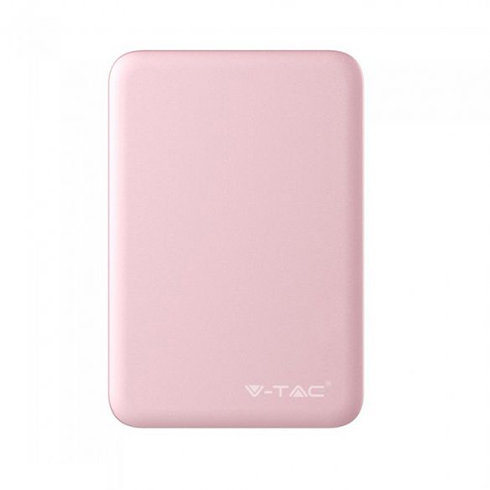 PowerBank külső akkumulátor SuperSmall (2xUSB) pink - 5000 mAh